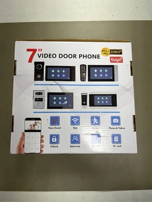 Cámara Timbre Inalámbrica con Monitor con Video HD 1080P,Intercomunicador Timbre Wi-Fi Foto 1 de 3