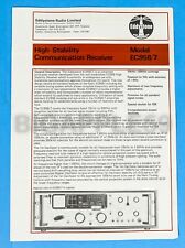 Eddystone 958/7 Communications Receiver Sale Brochure **RARE**