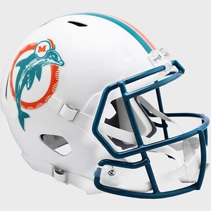 MIAMI DOLPHINS 1980-1996 NFL Riddell THROWBACK Replica Football Helmet - Picture 1 of 3