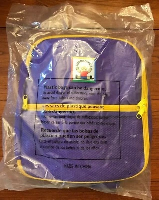 Discovery Toys Mini Book Bag Purple Backpack Ages 3+ NOS SEALED #8561 11"x10" - Image 1 of 4