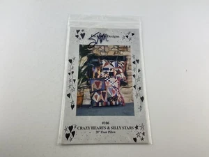 Duann’s Design Crazy Hearts And Silly Stars Quilt Pillow Pattern Floor Pillow - Picture 1 of 5