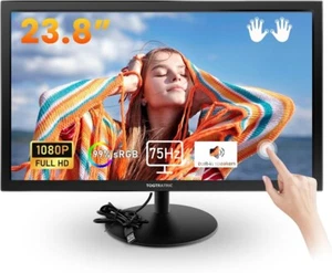 23.8 Inch Touchscreen Monitor 10-Point Multi Touch Screen, Built-in Speaker HDMI - Picture 1 of 9