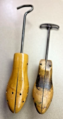 Juego de 2 camillas para zapatos de madera vintage sin marca #634 Foto 1 de 4