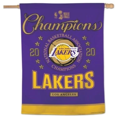 Los Angeles Lakers Wincraft NBA 2020 Campeones del Mundo 28x40 Bandera Vertical Foto 1 de 4