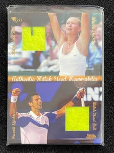 2012 Ace Authentic Novak Djokovic & Maria Sharapova Match Used Memorabilia - Picture 1 of 2