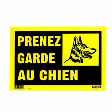 Panneau "PRENEZ GARDE AU CHIEN" français attention au chiot