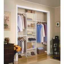 Closet Organizer System Storage Cabinet Vertical Shelving Wardrobe Clothes Shoe