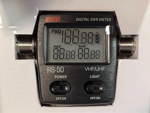 NISSEl RS50 SWR Tester Watomierz SO239 125-525 Mhz do radia HAM Kompaktowy tester - Zdjęcie 1 z 3