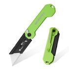 Workpro Mini Folding Utility Knife Box Cutter Quick Change Blade Edc Razor Knife