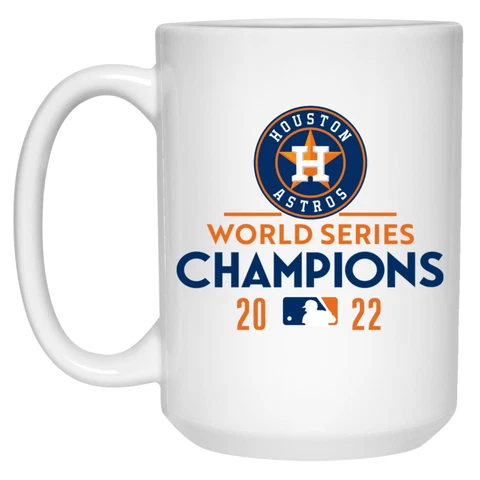 2022 World Series Champions Houston Astros v2 White 15 oz Ceramic Coffee Mug Cup Cover