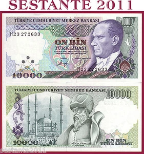 TURKEY TURCHIA - 10000 10.000 LIRA L 1970 (1989) Sign 3 - P 199 - FDS / UNC - Imagen 1 de 1