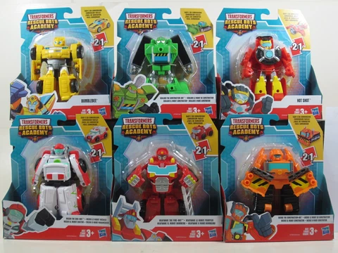 Transformers Rescue Bots Academy Boulder Bumblebee Heatwave Hot Shot Wedge Medix Cover