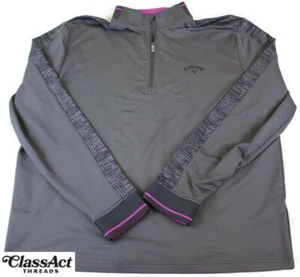 Maglione Uomo Callaway Serie Meteo 1/4 Zip Large L Grigio Golf - Foto 1 di 8