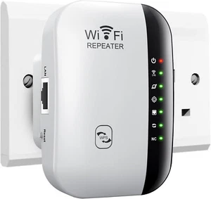 Wifi Extender, Signal Booster up to 5000Sq. Ft and 52 Devices, Long Range Amplif - Picture 1 of 7