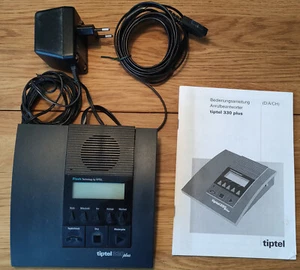 Anrufbeantworter tiptel 330 plus, Top-Zustand, inkl. Netzteil und Handbuch - Bild 1 von 1