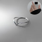 Zircon Adjustable Finger Ring Silver Korean Party Fashion Chic For Women