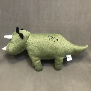 Pillowfort Target Triceratops grüner Dinosaurier Plüsch 21 Zoll Stofftier Strick Überwurf Kissen - Bild 1 von 6