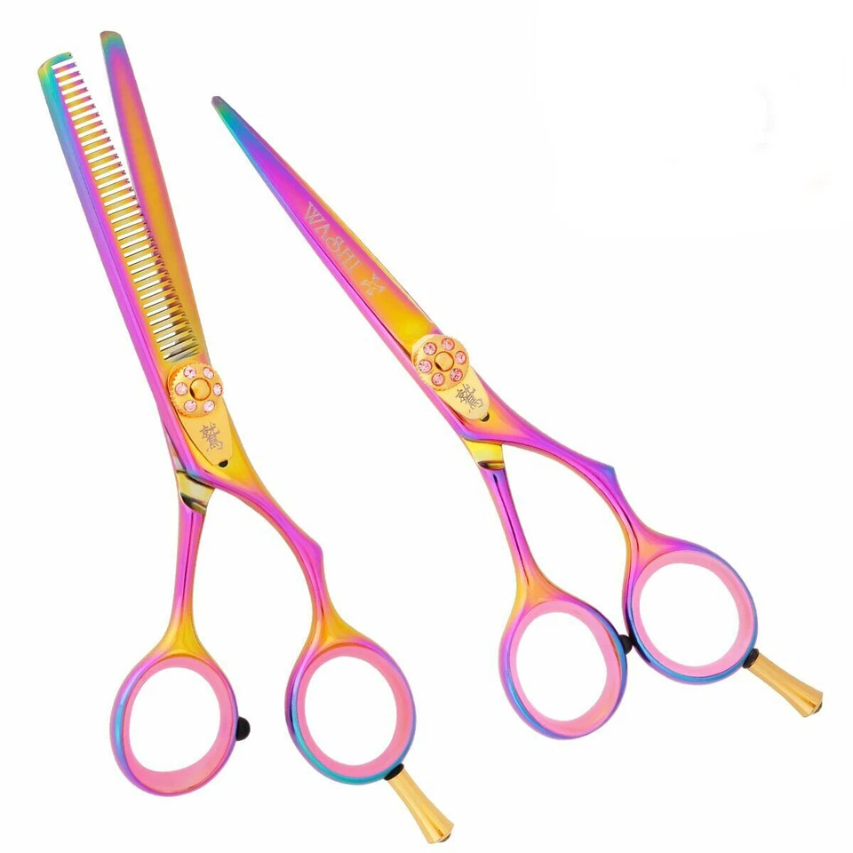 Washi Beauty - Juego de 2 piezas de cizalla y diluyente de 35 dientes Golden Rainbow 5,0, 5,5 o 6,0 Foto 1 de 1