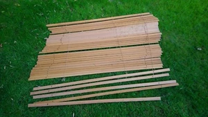 Venetian Blind Slats - 120cm Long X 2.5cm Wide. Beech Colour 36x Of Bundle - Picture 1 of 4