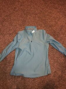 Under Armour Woman’s Large Teal Green Quarter Zip Pullover Ladies Nice