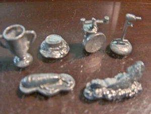Monopoly Bass Fishing Edition 1998 Game Replacement Pieces -6  Movers Tokens LOT - Picture 1 of 3