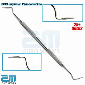 Dental Sugarman Periodontal File 3S/4S Buccal Lingual Bony Tissue Removal Perio - Picture 1 of 3