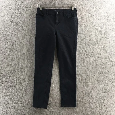 Eddie Bauer Slightly Curvy Slim Straight Jeans Womens 4 Blue Denim Cotton Blend - Image 1 of 4