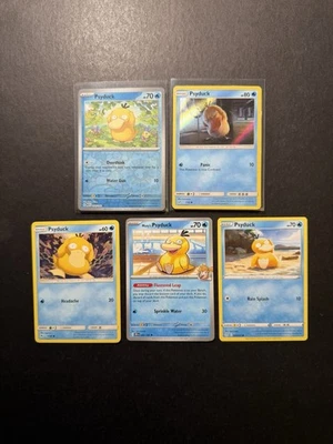 5 Psyduck Pokémon 卡系列全息反向 SM SWSH SV PTCG 近乎完好/LP A1 — 第 1/2 张图片