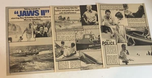 Taking A Peak Jaws II Roy Scheider Vintage Magazine Article ART4 - Picture 1 of 2