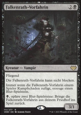 Magic/MTG Falkenrath-Vorfahrin VOW-111 Rare Deutsch NM - Bild 1 von 2