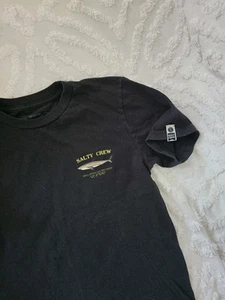 Boys Medium Black Salty Crew T Shirt - Picture 1 of 5