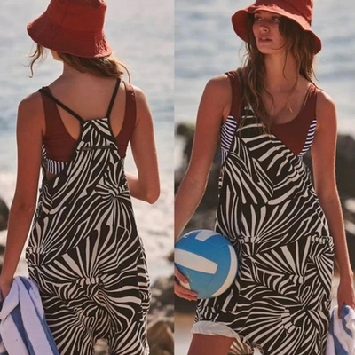 Mameluco Free People Movement estampado cebra Hot Shot talla XS Foto 1 de 4