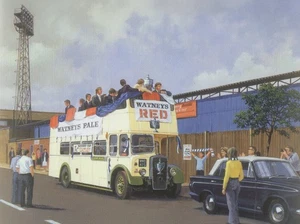 COLCHESTER UNITED BEAT WEST BROM WATNEY CUP FINAL 1971 STUNNING PRINT HARDBACK - Picture 1 of 1