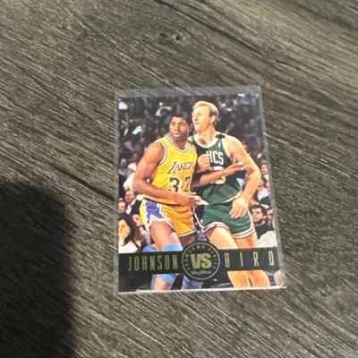 1993 Skybox Premium - Showdown Series Larry Bird, Magic Johnson #SS12 - Image 1 of 2
