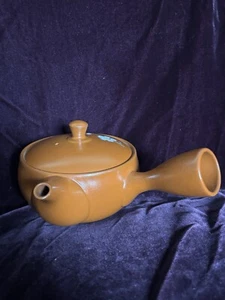 Tokoname Ware KYUSU 230ml Japanese Teapot Sakura  Blossom Teracota - Picture 1 of 11