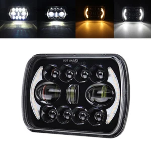 Faro LED 7x6"" 5x7"" señal de giro alto-bajo DRL para Jeep Cherokee XJ Wrangler YJ - Imagen 1 de 11