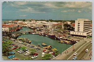 Cartolina Bridgetown Barbados Aerial Careenage Costituzione fiume bacino interno - Foto 1 di 3
