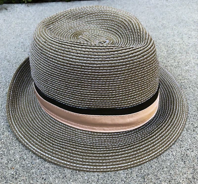 GOORIN 100% Straw Hats Men's MEDIUM Fedora Cap Brown - Image 1 of 4
