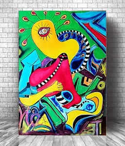 Decorazione da parete moderna, quadri, decorazione casa, dipinto originale direttamente dall'artista - Foto 1 di 5