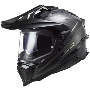 LS2 MX701 Carbon Explorer Plain Adventure Helmet Motocross MX Motorcross Lid