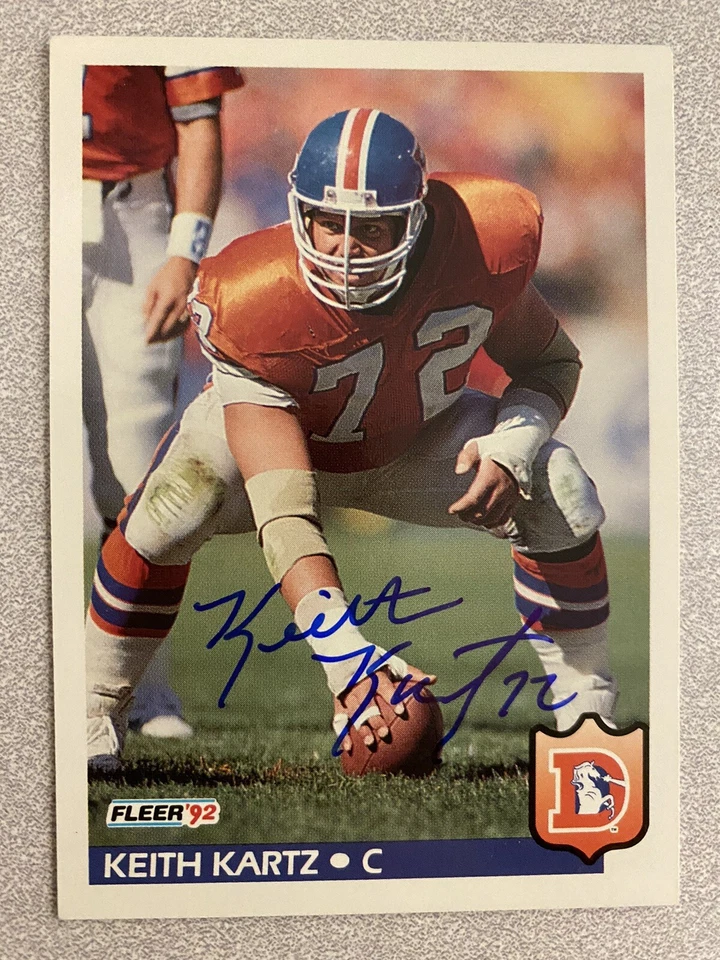 Keith Kartz signed DENVER BRONCOS card - Image 1 of 1