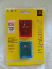 memoria original SONY Memory card 8 MB PS2 para playstation2 PACK 2 UNIDADES