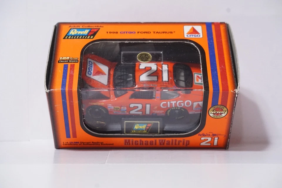 Michael Waltrip #21 CITGO Ford Taurus Diecast 1:64 Colección Revell 1998 Nuevo Foto 1 de 4