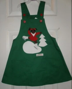New  BOUTIQUE TEA CAKE KIDS sz 5 African American  CHRISTMAS "ICE SKATER"  DRESS - Picture 1 of 3