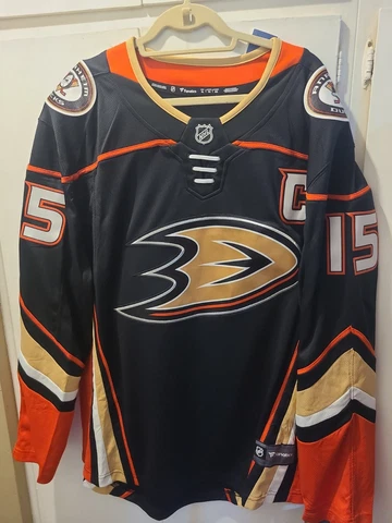 🔥Fanatics Official NHL Anaheim Ducks Ryan Getzlaf Breakaway Home Jersey Mens XL Cover