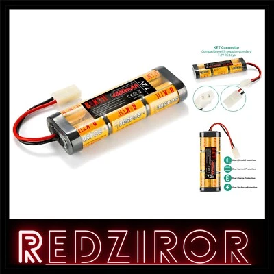 RC Akku 7.2V 4500mAh NiMH Hochleistungs Akku Pack für Modellbau Autos, Flugze... - Bild 1 von 2