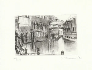 Exlibris - By S.THEUMER - For Peter Labuhn - Casanova in Venice - Signed - 2008 - Bild 1 von 1