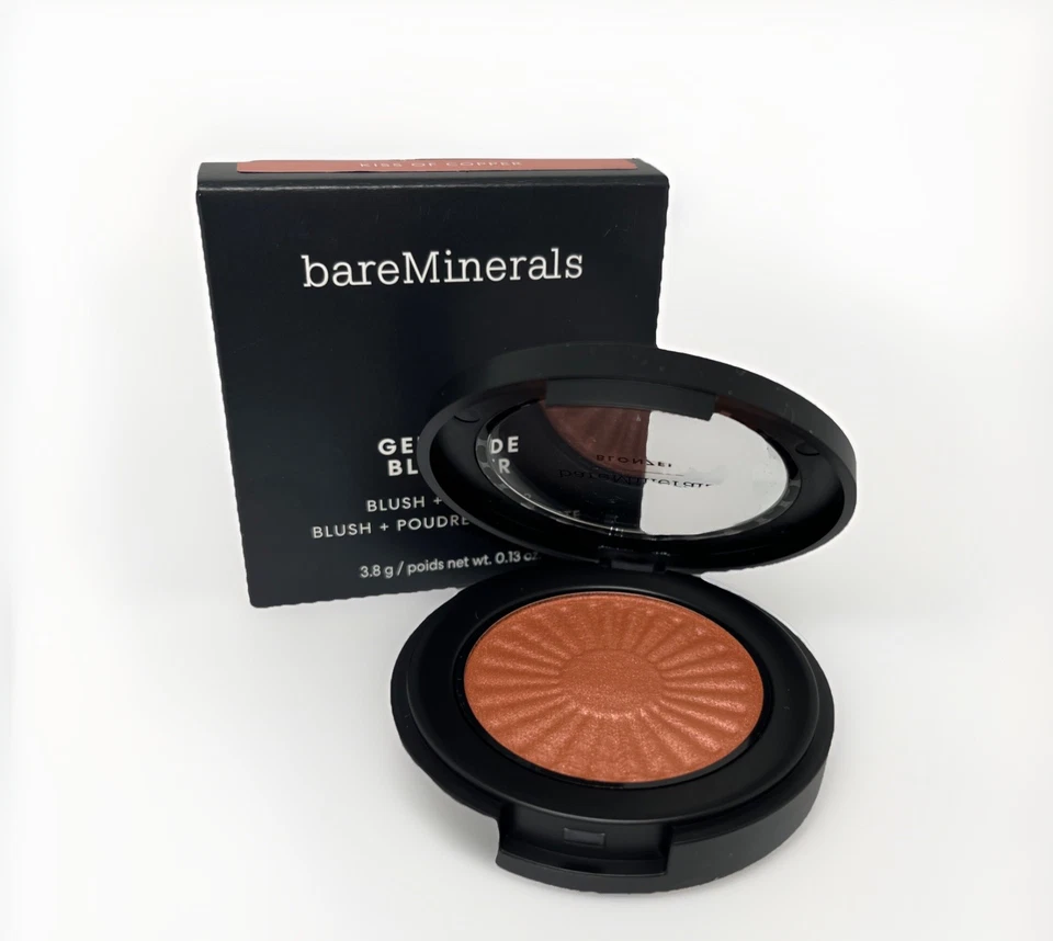 NIB Bare Minerals Gen Nude Blonzer Blush + Bronzer Kiss of Copper .13oz Luminous - Image 1 of 3