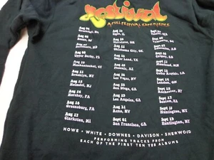 YES Band YESTIVAL Sudadera con Capucha Negra Cremallera Completa Talla Mediana - Imagen 1 de 5