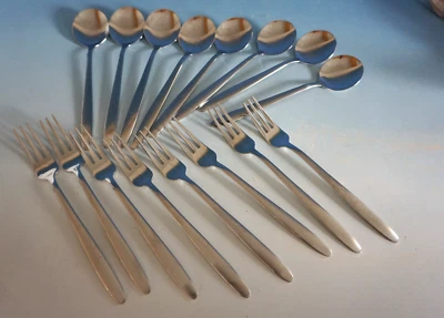 TCM Tchibo Pastabesteck Spaghettibesteck Besteck Set Edelstahl 16 tlg.(F025-811) - Bild 1 von 4